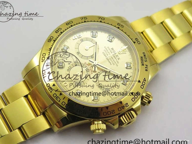 MiroTime 0210 Daytona 116508 YG Noob 1:1 Best Edition 904L YG Case and Bracelet YG Crystal Dial SA MultiPurpose 2628